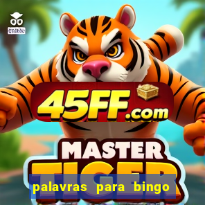 palavras para bingo de cha de lingerie